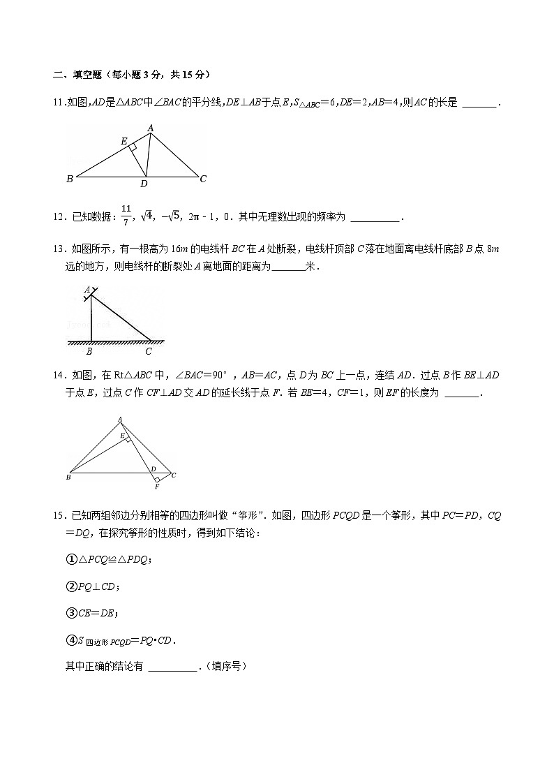 2024-2025学年河南省洛阳市伊川县八年级（上）期末数学试卷含答案第3页