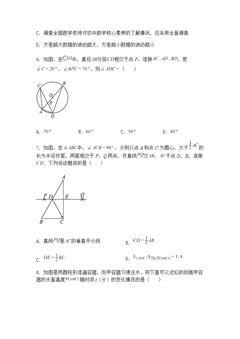 2025年湖北省初中学业水平考试九年级上学期数学一模适应性测试卷(一)（含答案解析）第2页