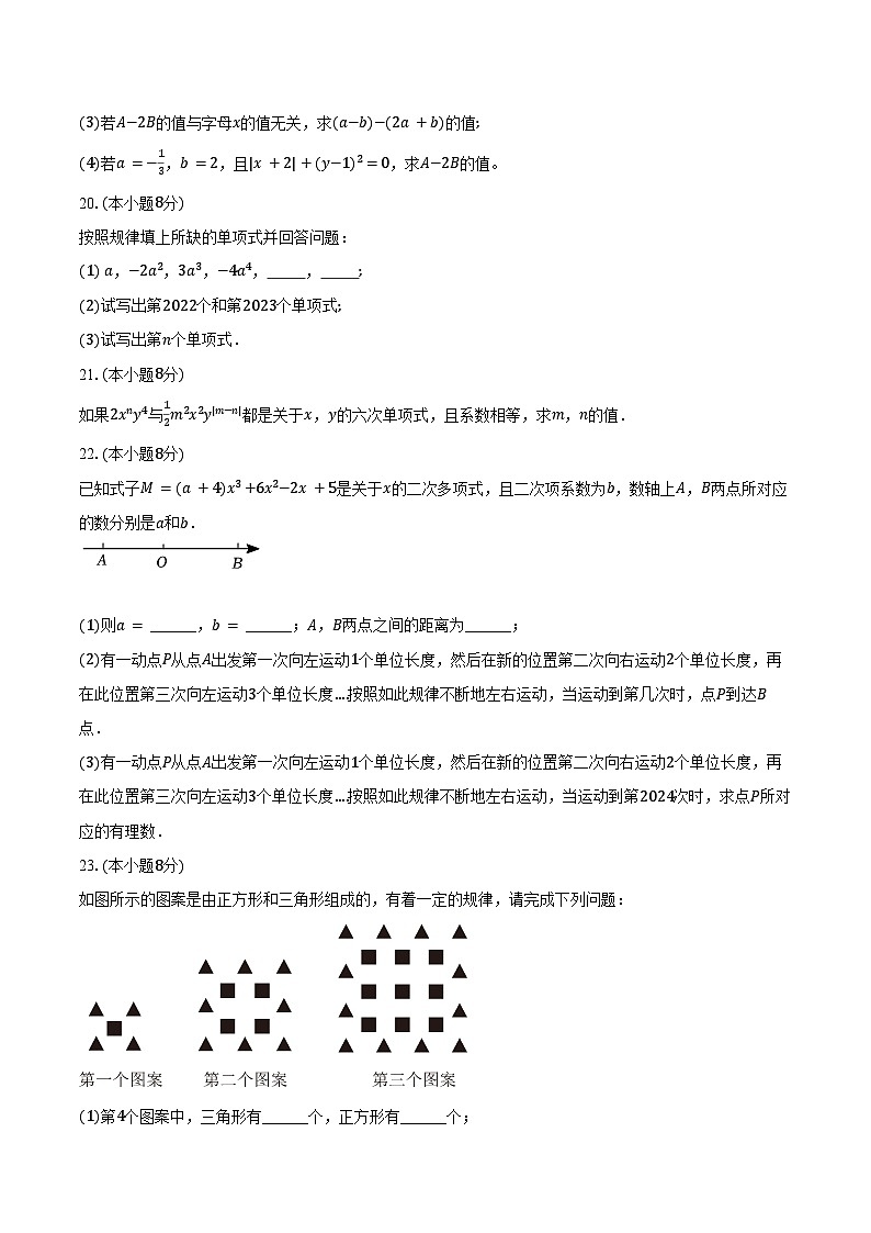 4.1整式  青岛版（2024）初中数学七年级上册同步练习（含详细答案解析）第3页