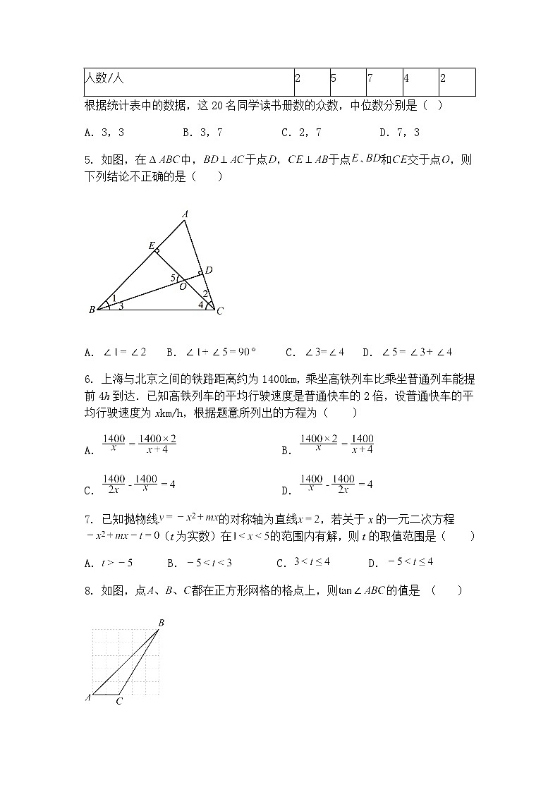 九年级上学期数学一模（江苏无锡卷）2025年中考第一次模拟考试（含答案解析）第2页