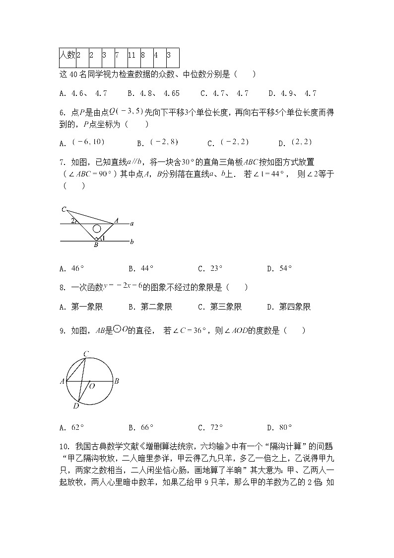 2025年湖南省长沙市雅礼实验中学中考二模九年级下学期数学试题（含答案解析）第2页