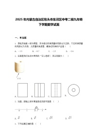 2025年内蒙古自治区包头市东河区中考二模九年级下学期数学试题（含答案解析）