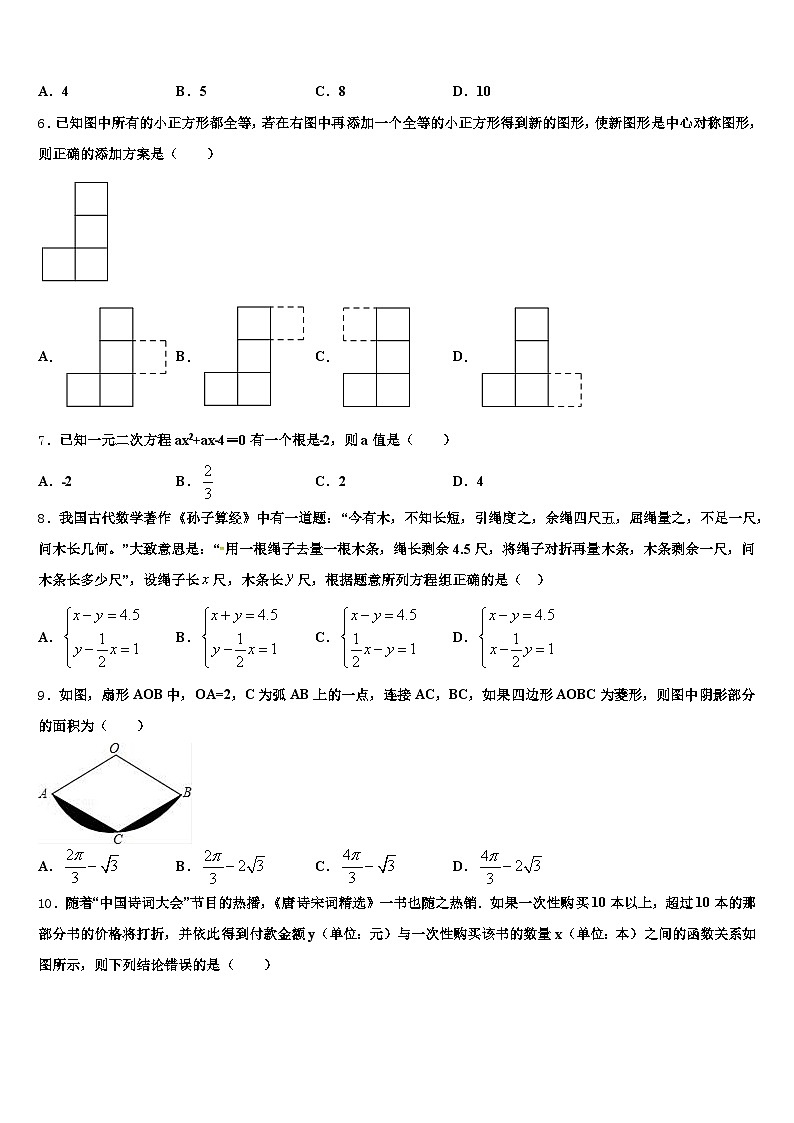 吉林省通化市通化县2025年中考数学最后冲刺浓缩精华卷含解析第2页