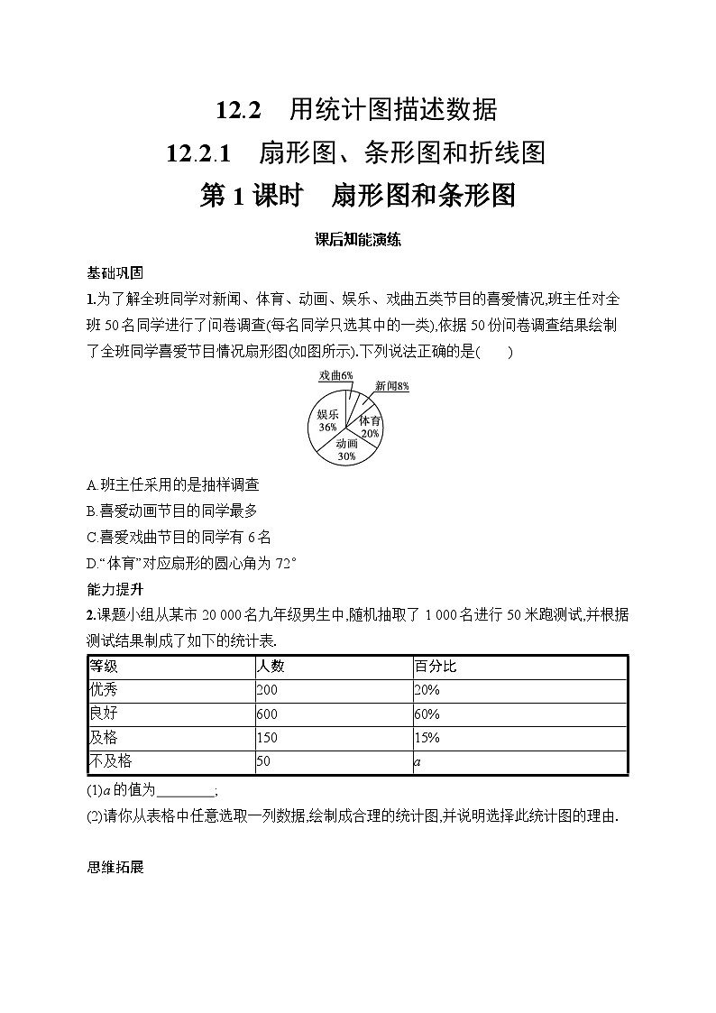 人教版初中数学七年级下册（2024版）新教材12.2.1　第1课时　课后知能演练（含答案）第1页