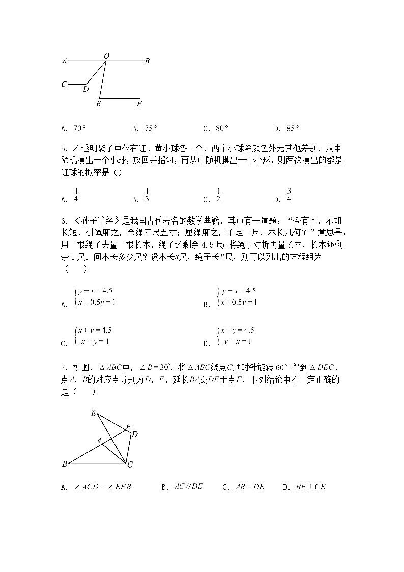 2025年山东省淄博市高新区中考二模九年级下学期数学试卷（含答案解析）第2页