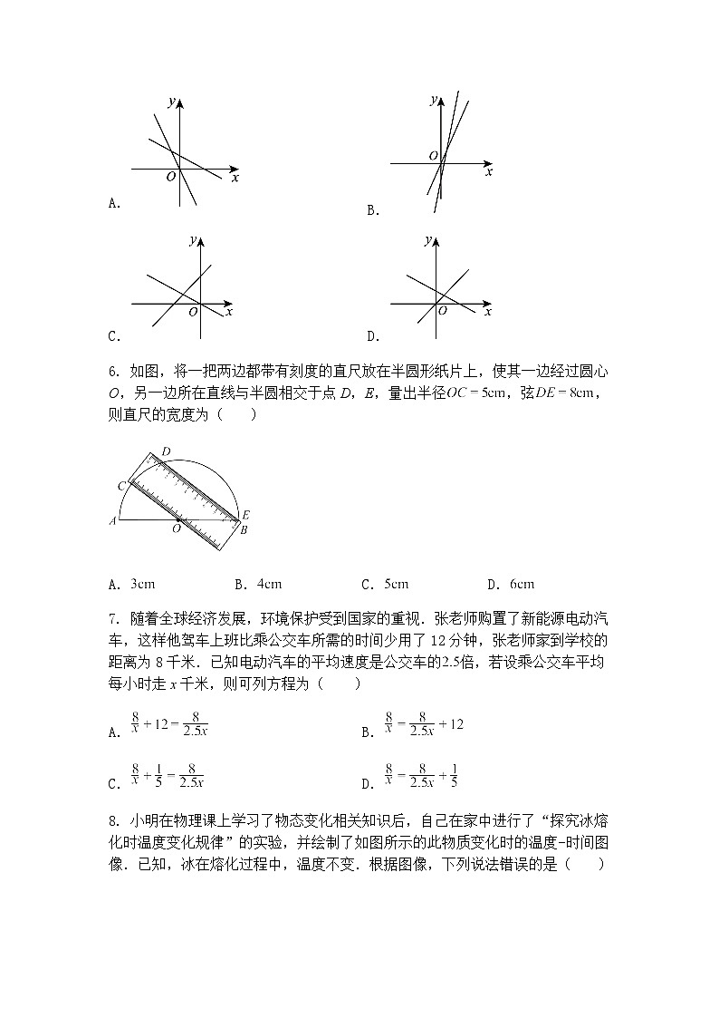 2025年青海省海东市中考二模九年级下学期数学试卷（含答案解析）第2页