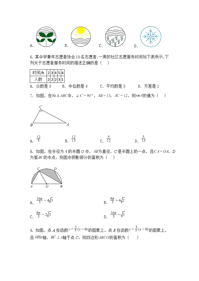 2025年四川省内江市第一中学九年级下中考二模考试数学试题（含答案解析）第2页