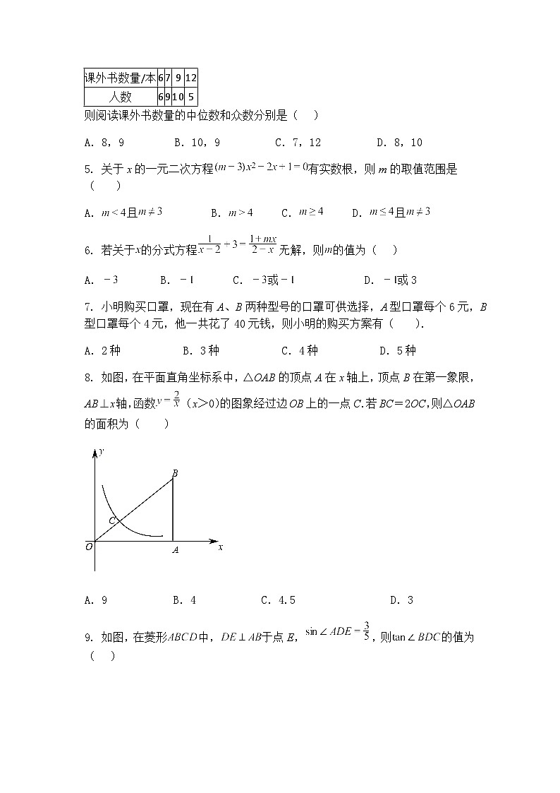 2025年黑龙江省龙东地区九年级下数学中考二模试卷（含答案解析）第2页
