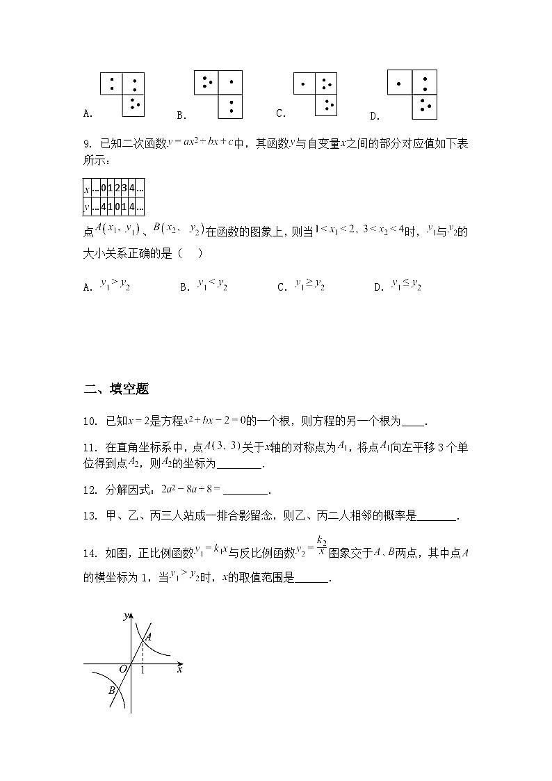2025年新疆维吾尔自治区喀什地区中考二模九年级下学期数学试题（含答案解析）第3页