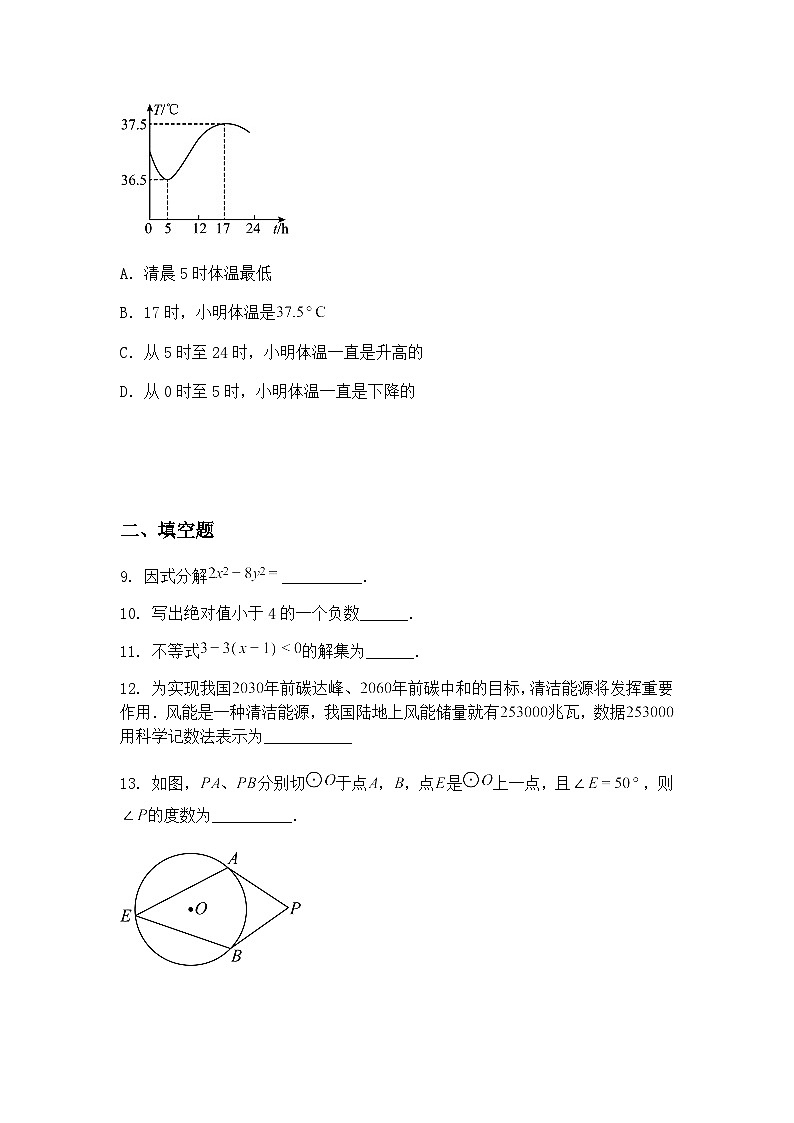 2025年青海省格尔木市九年级下第二次联考质量评估数学二模试卷（含答案解析）第3页