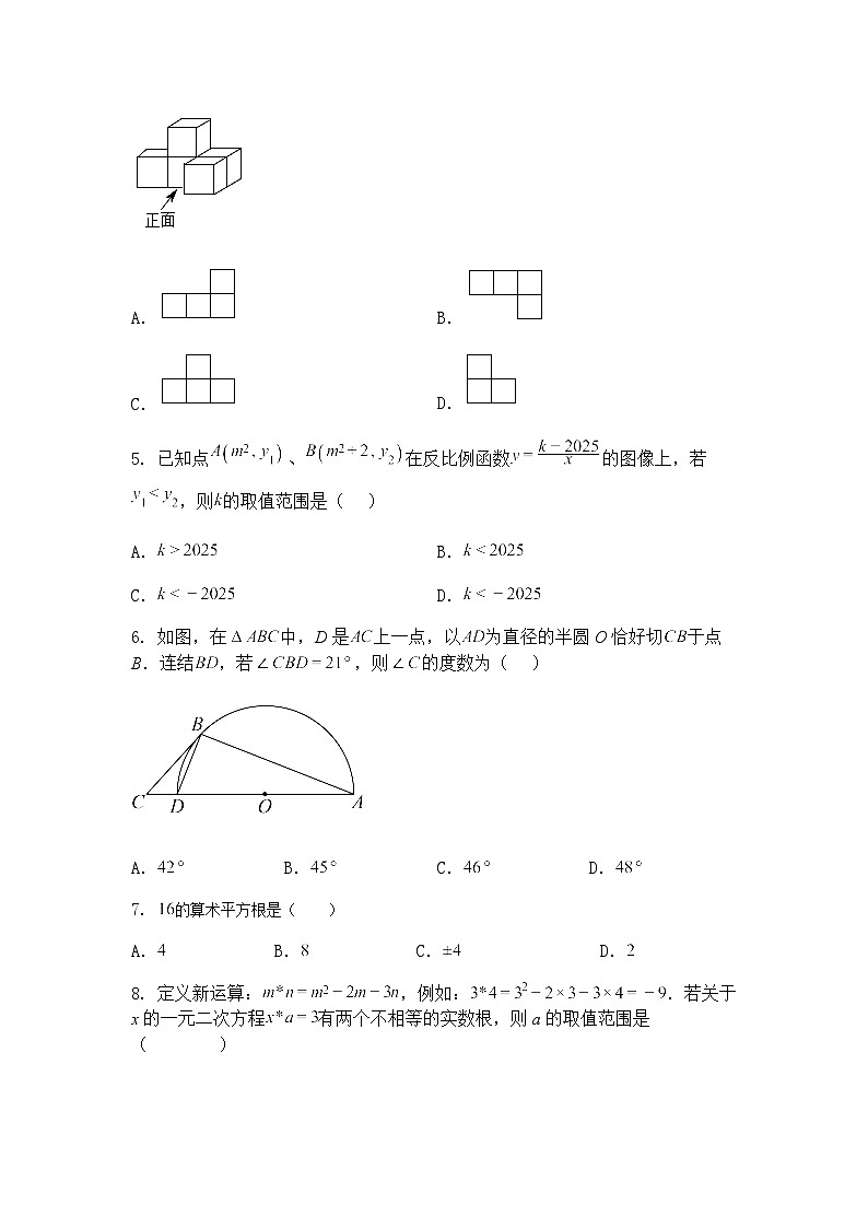 2025年广东省湛江市雷州市部分学校九年级下中考模拟三模数学试题（含答案解析）第2页