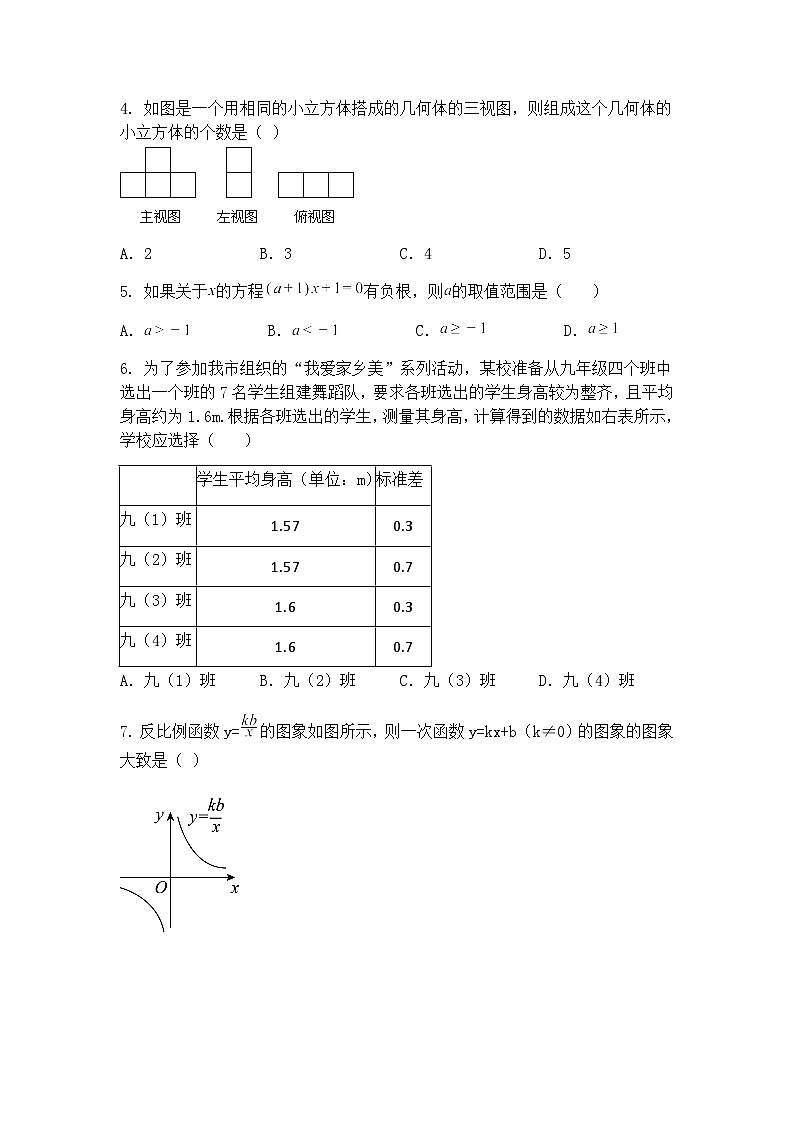2025年山东省菏泽市成武县中考三模九年级下数学试题（含答案解析）第2页