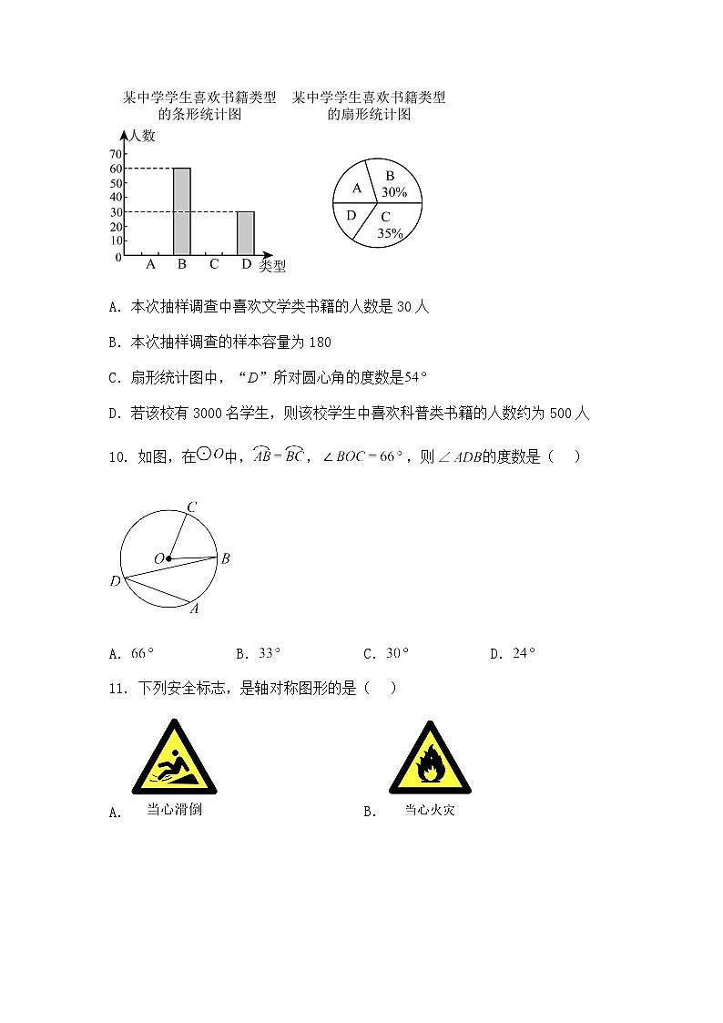 2025年玉溪八中教育集团第四学区2025年初中学业水平考试第三次模拟检测九年级下三模数学试题（含答案解析）第3页