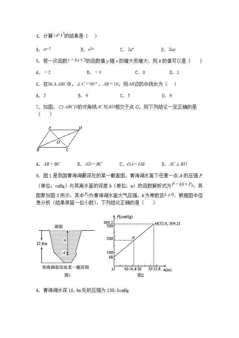 2025年青海省玉树市初中毕业暨学业水平考试模拟(三)九年级下三模数学（含答案解析）第2页