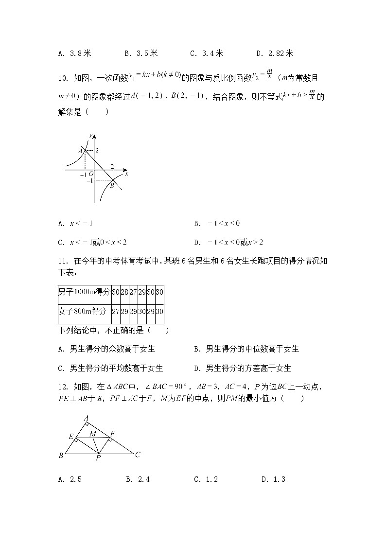 2025年广西壮族自治区贺州市昭平县中考三模九年级下数学试题（含答案解析）第3页