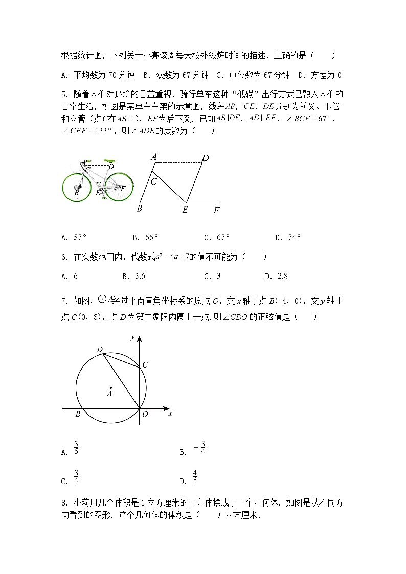 2025年江苏省宿迁市沭阳县中考三模九年级下数学试题（含答案解析）第2页