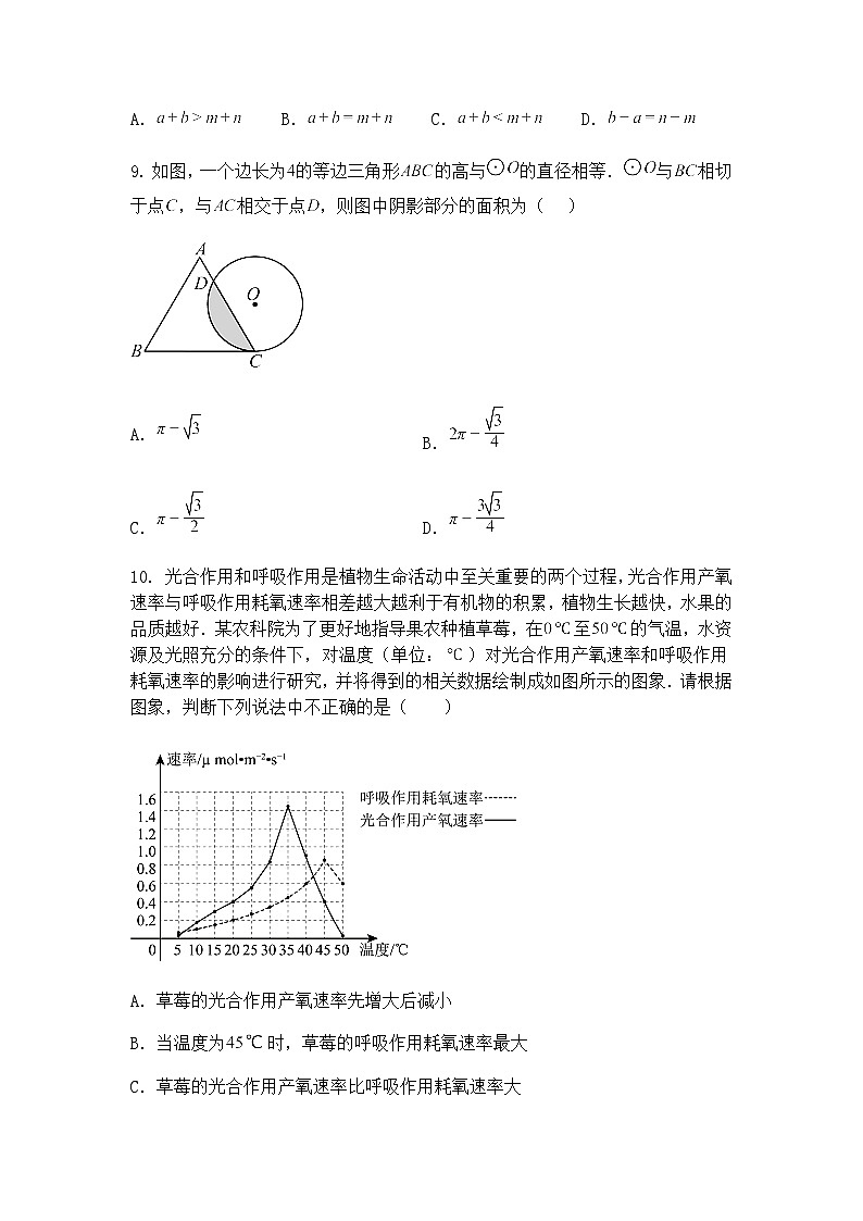 河南省郑州济源市2024-2025学年九年级下学期第三次联考三模数学试题试卷（含答案解析）第3页