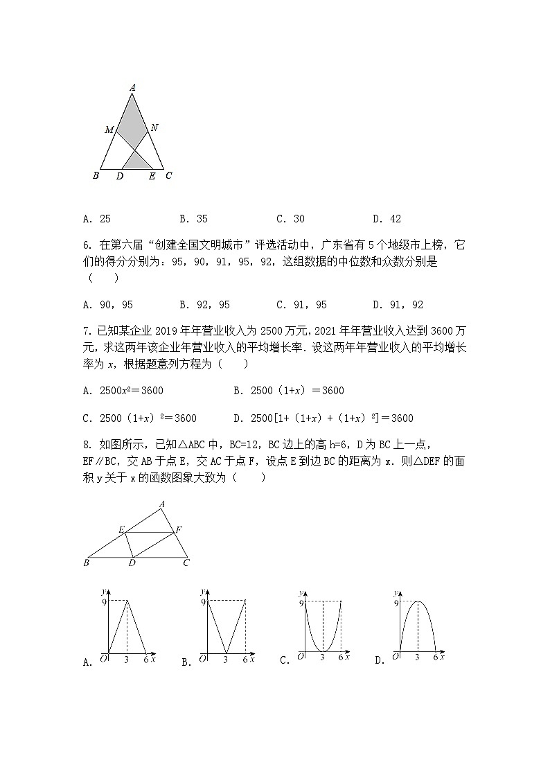 2025年广东省惠州市中考九年级下数学模拟练习卷4（含答案解析）第2页
