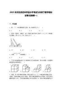 2025年河北省初中学业水平考试九年级下数学模拟试卷(经典卷一)（含答案解析）