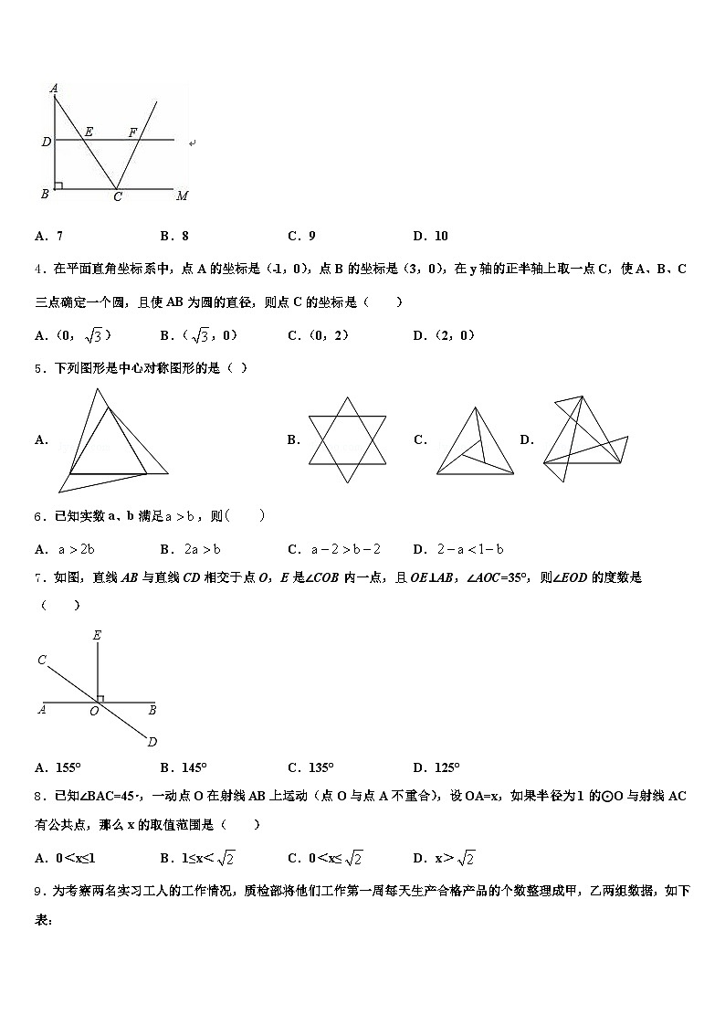 山东省青岛市崂山区2025年中考数学考试模拟冲刺卷含解析第2页