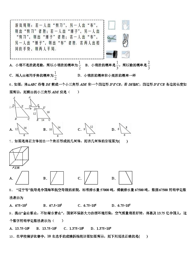 2025年黄骅市中考数学适应性模拟试题含解析第2页