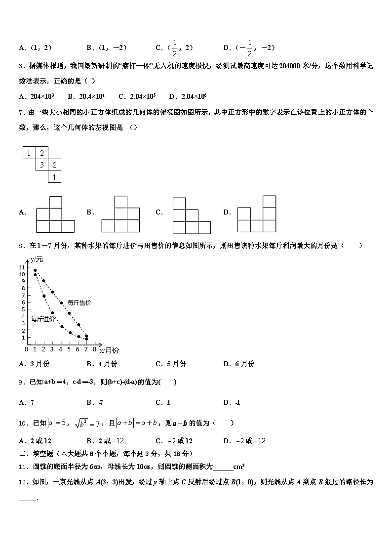 2025年芜湖市新芜区中考数学对点突破模拟试卷含解析第2页