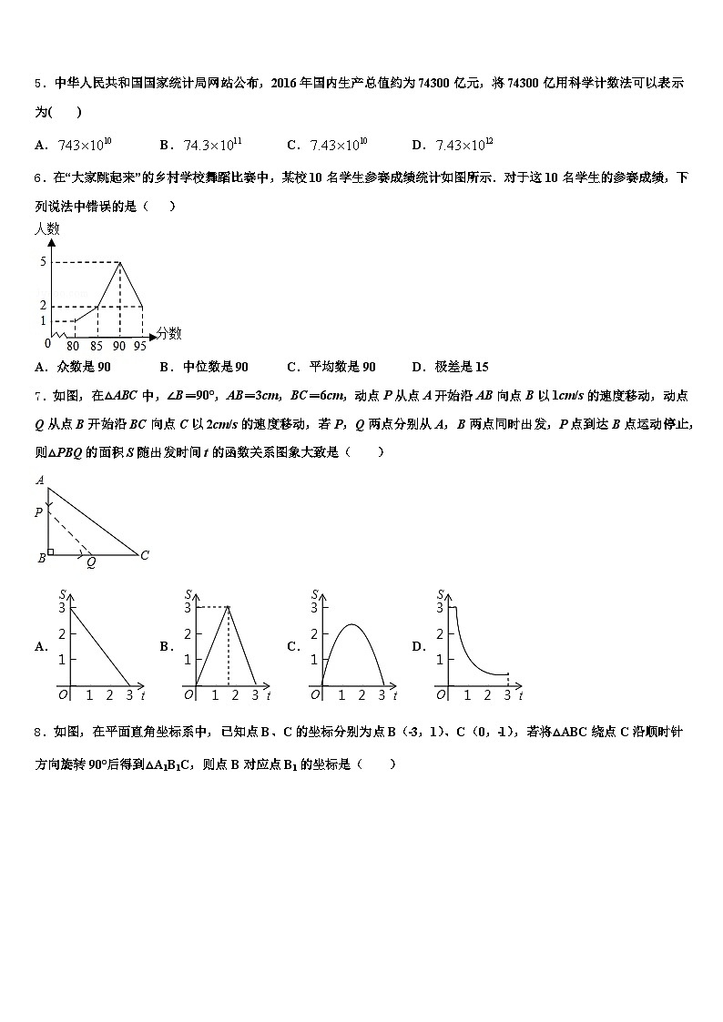 2025年东莞市中考冲刺卷数学试题含解析第2页
