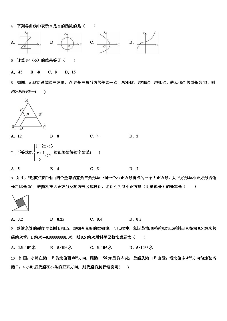 邯郸市磁县2025届中考数学仿真试卷含解析第2页