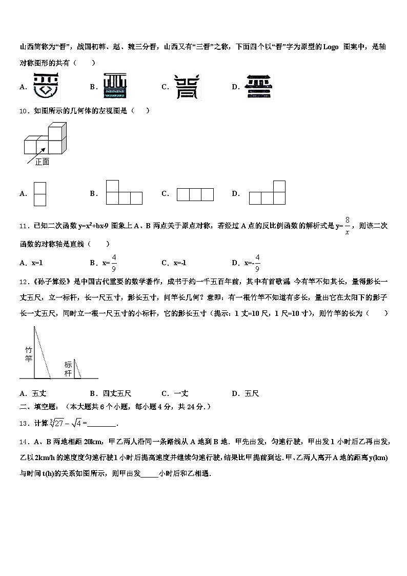 四川省甘孜藏族自治州色达县2024-2025学年中考数学模拟试题含解析第3页