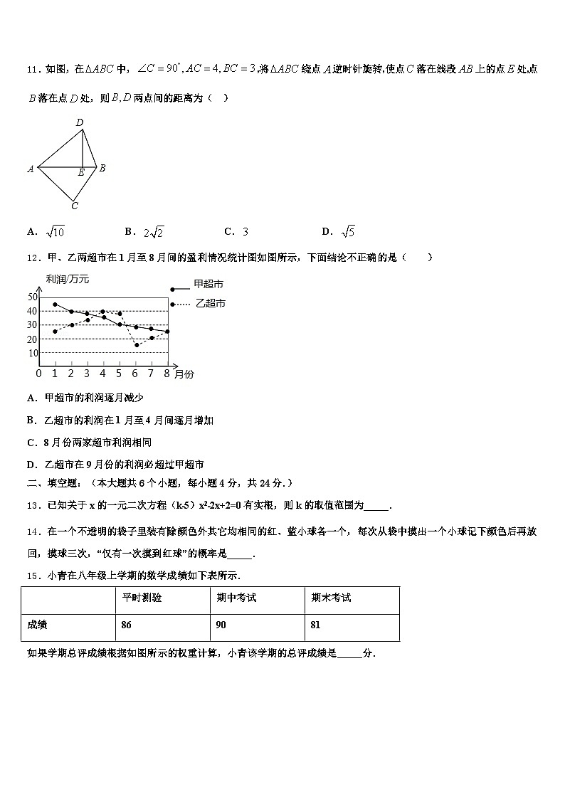 2024-2025学年福建省漳州市南靖县中考数学模拟预测试卷含解析第3页