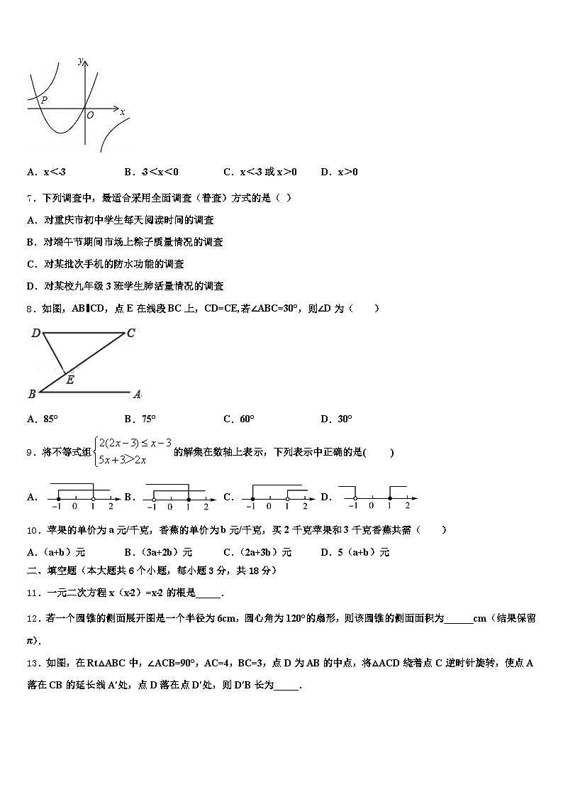 2025年广东省揭阳市惠来县中考数学适应性模拟试题含解析第2页