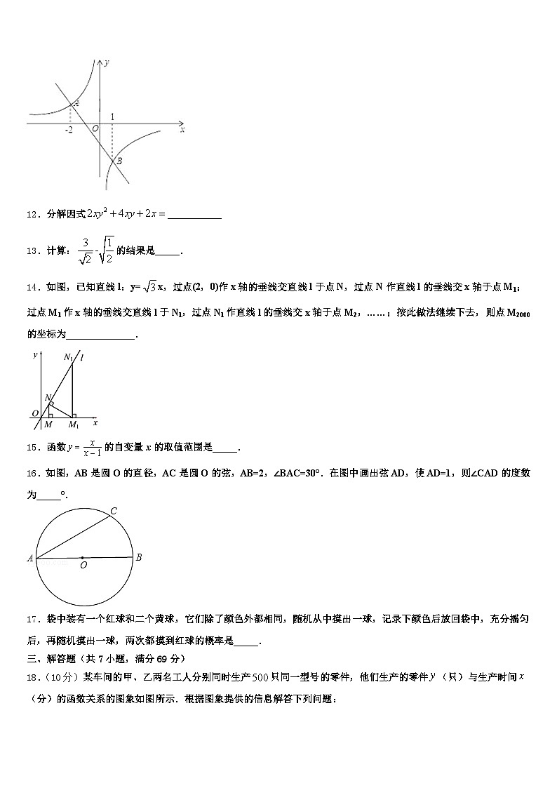 2025年吐鲁番市中考数学押题试卷含解析第3页