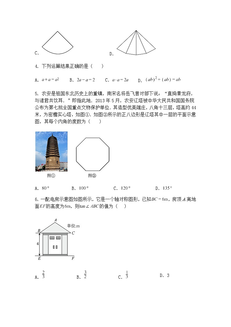 吉林省长春市吉大尚德学校2024-2025学年九年级下学期6月份考前模拟数学试题（含答案解析）第2页