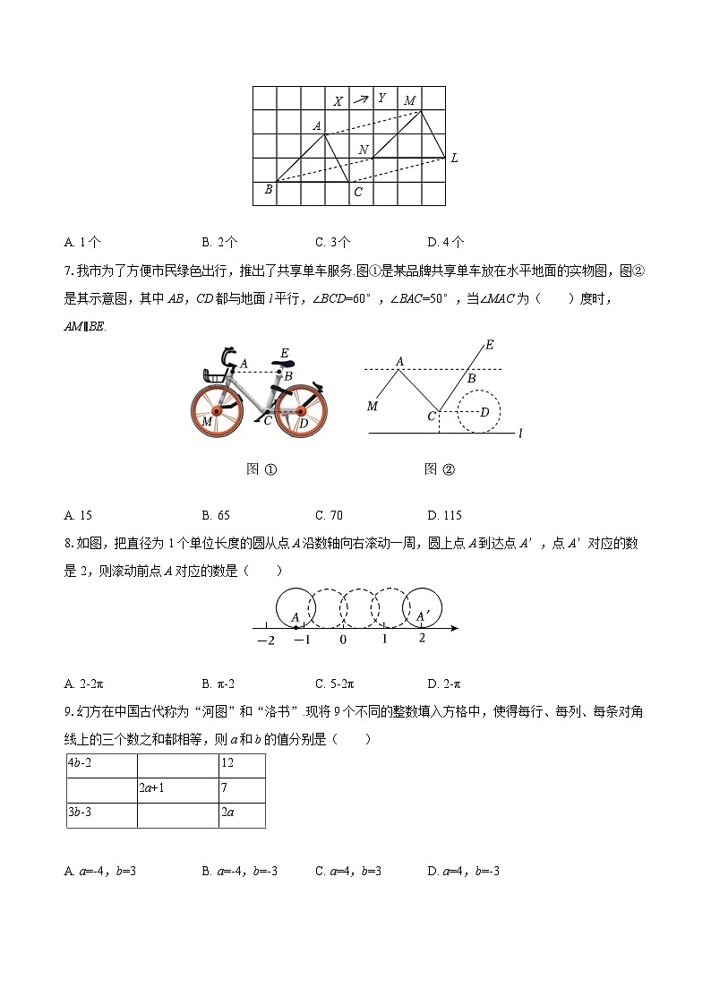 2024-2025学年河南省信阳市羊山中学七年级（下）期末数学试卷-自定义类型第2页