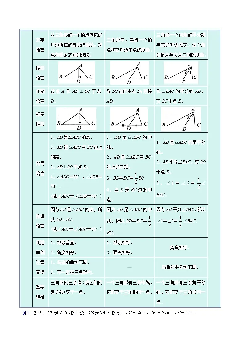 人教版2026学年八年级数学上册压轴题专项训练专题01与三角形有关的线段与角的四类综合题型(原卷版+解析)第2页