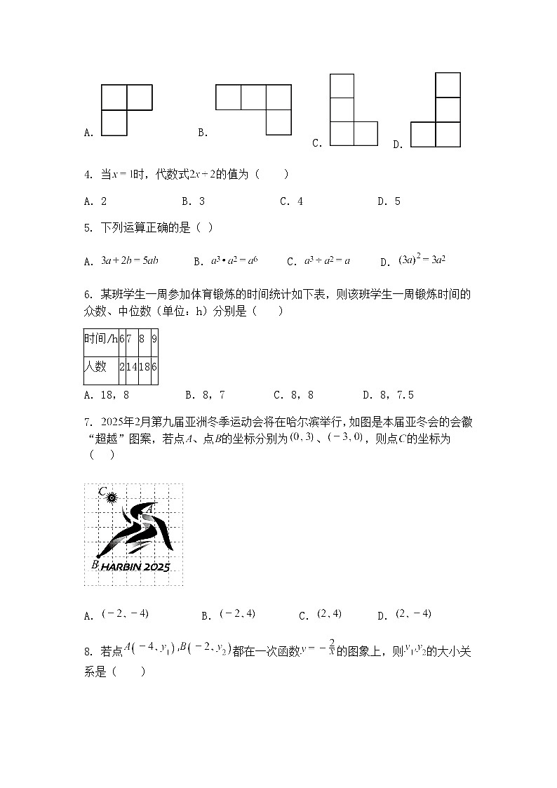 2025年海南省海口市海南华侨中学美丽沙分校中考模拟仿真九年级下数学科试题（含答案解析）第2页