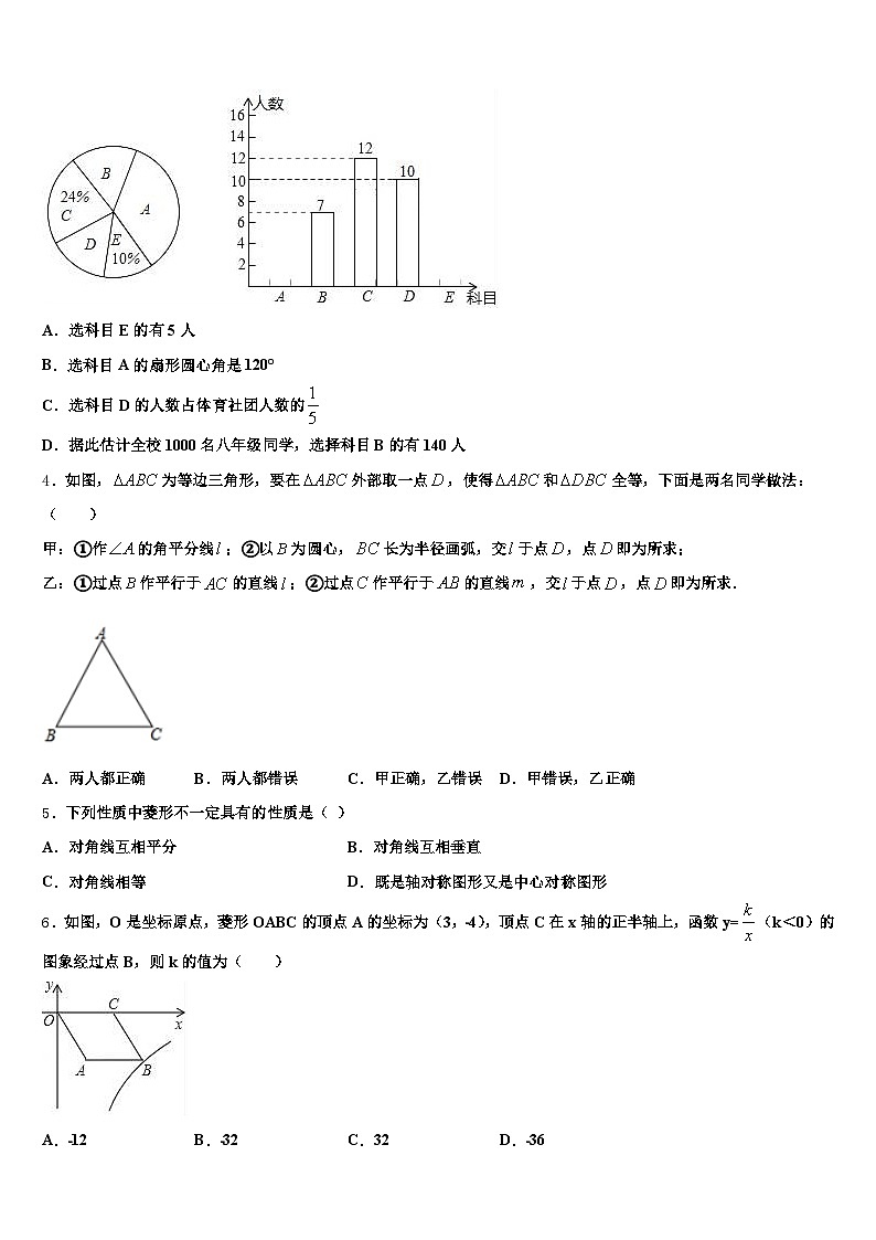 2025届辽宁省大连市甘井子区中考数学五模试卷含解析第2页