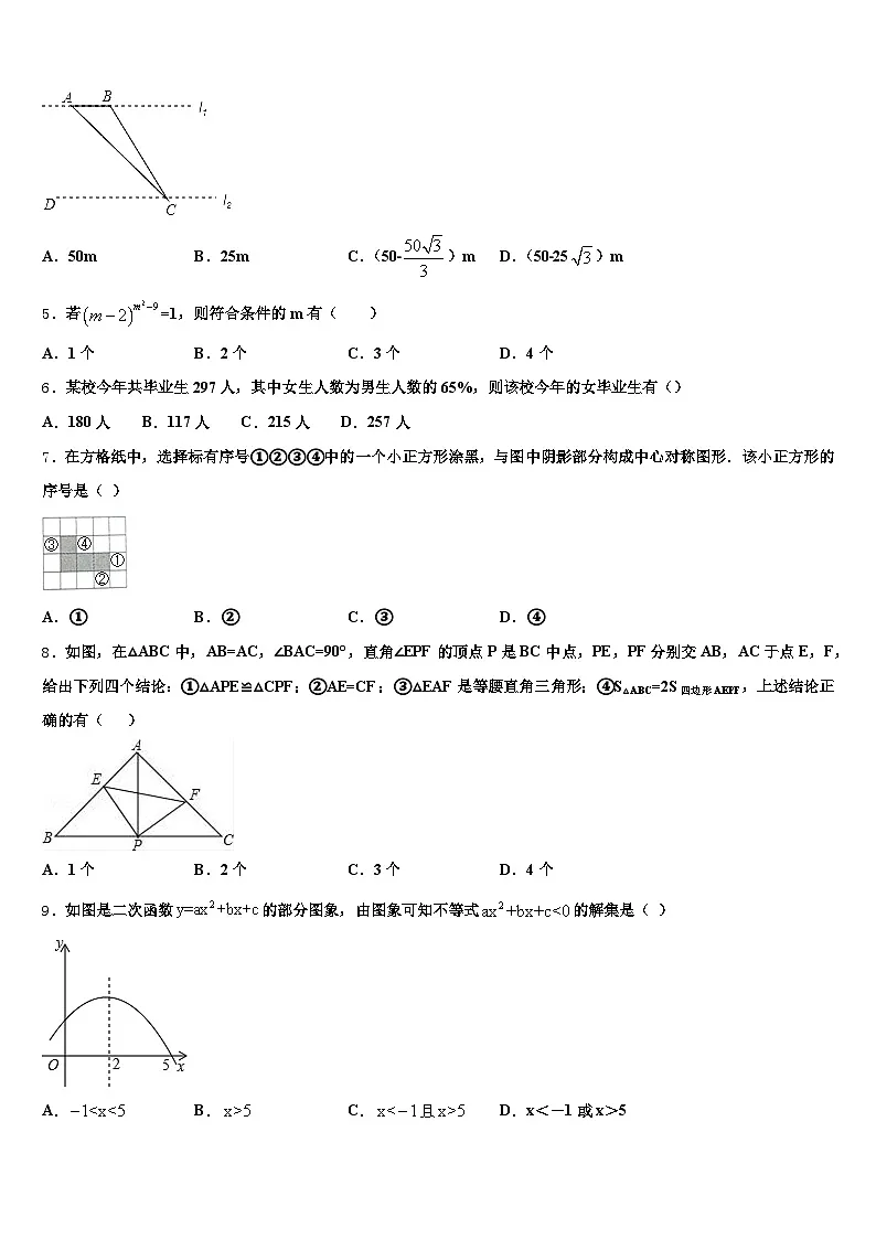 河北省保定市徐水区2024-2025学年中考数学仿真试卷含解析第2页