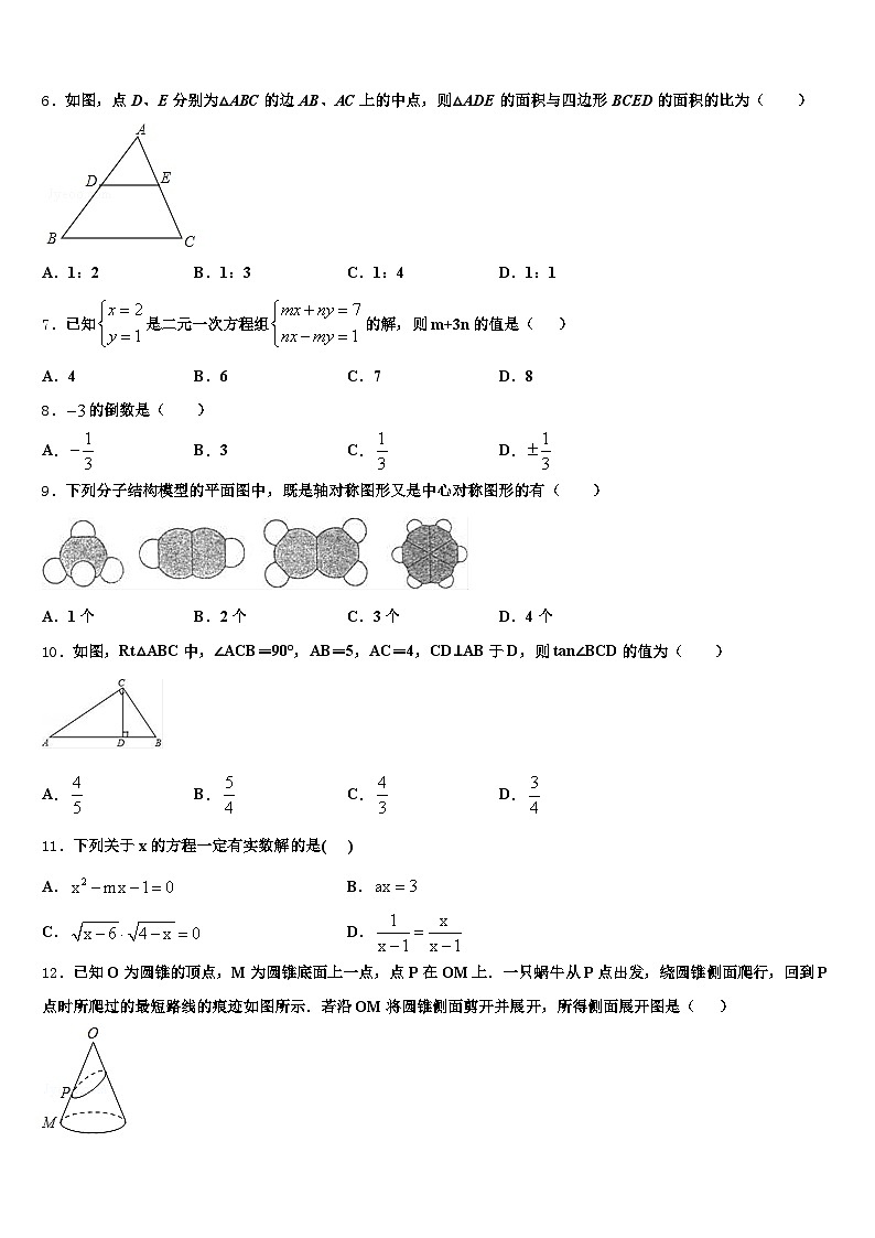 2025届镇平县中考四模数学试题含解析第2页