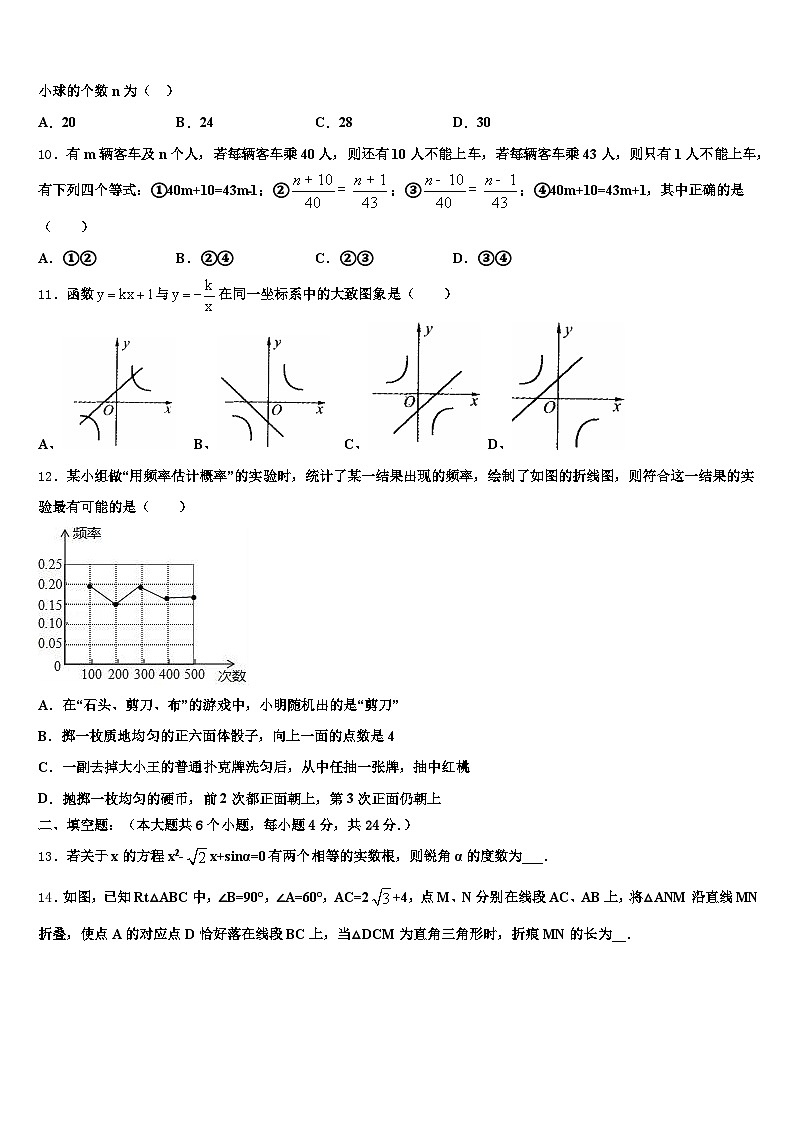 2024-2025学年汕尾市陆河县中考数学全真模拟试题含解析第3页