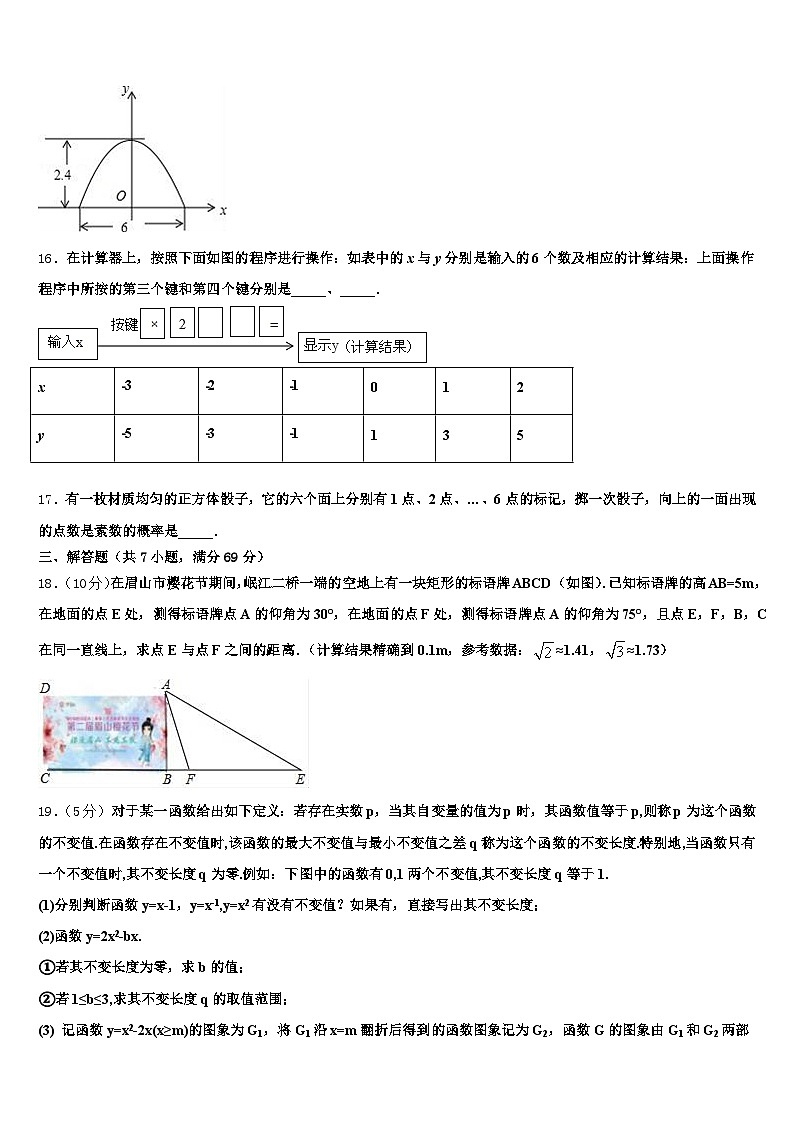 2025年吉安市吉安县中考数学四模试卷含解析第3页