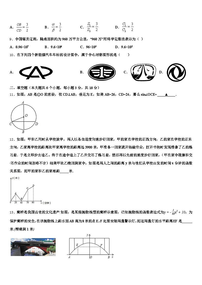 贵州省毕节市织金县2025届中考猜题数学试卷含解析第3页