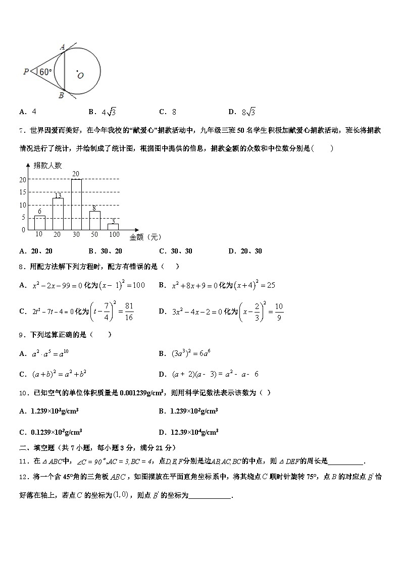 2024-2025学年锦州市黑山县中考数学最后冲刺模拟试卷含解析第2页