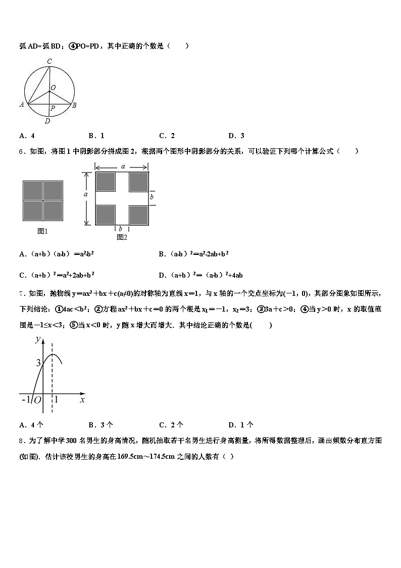 2024-2025学年湖南省湘潭市雨湖区中考二模数学试题含解析第2页