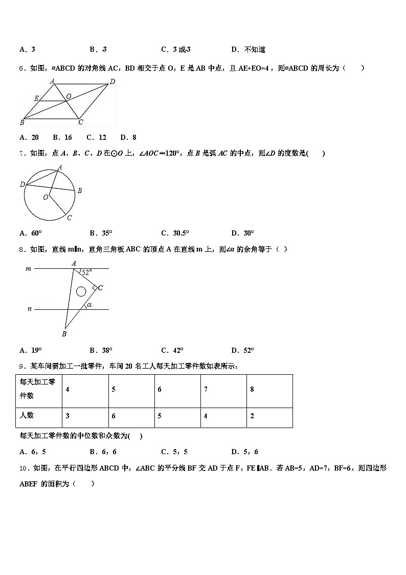 河北省石家庄市栾城区2024-2025学年中考数学考前最后一卷含解析第2页
