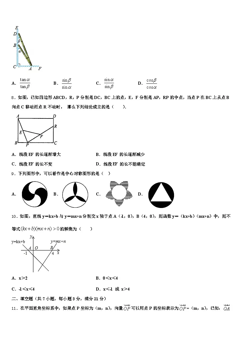河北省保定市安新县2025届中考数学适应性模拟试题含解析第2页