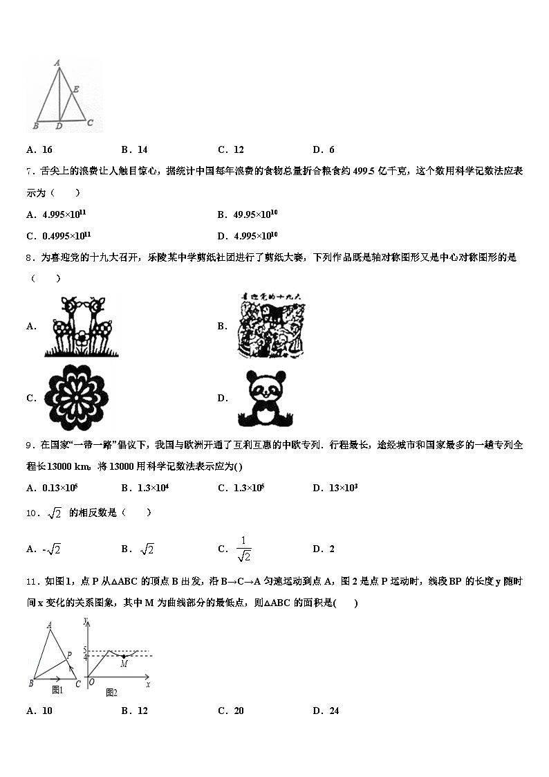 武汉市武昌区2025年中考数学仿真试卷含解析第2页