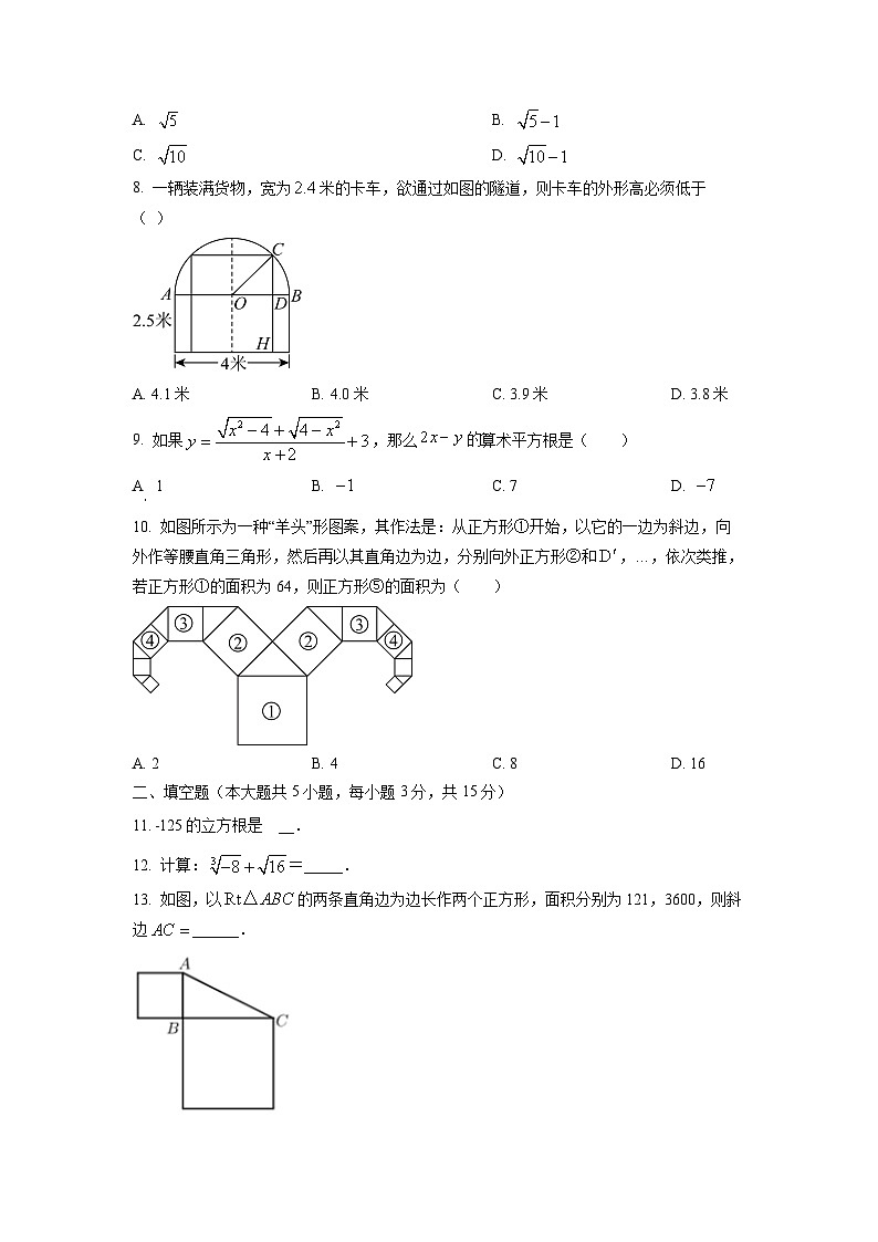 山西省晋中市部分学校2025-2026学年八年级上学期第一次月考数学试卷（学生版）第2页