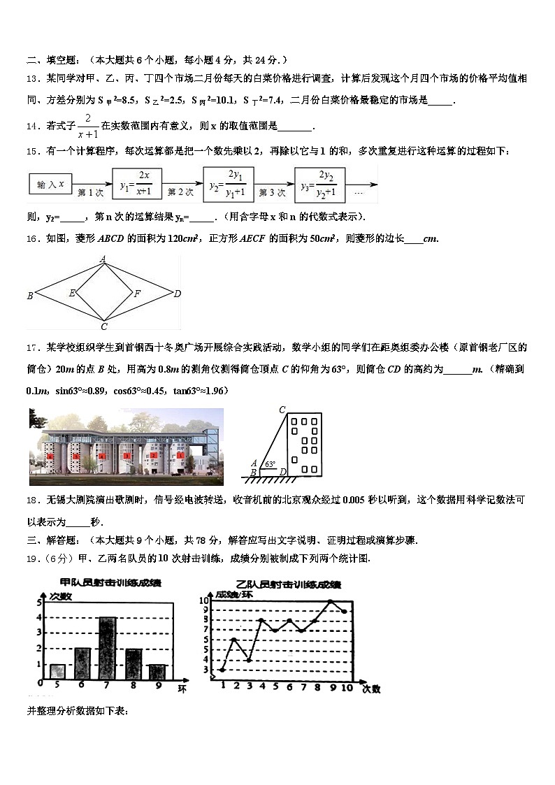 2025年云浮市罗定市中考试题猜想数学试卷含解析第3页