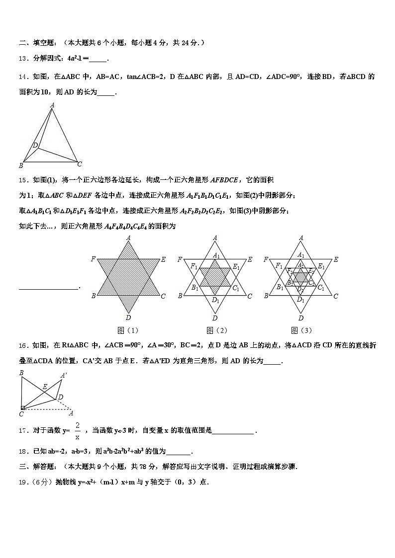 盐城市滨海县2025届中考数学考前最后一卷含解析第3页